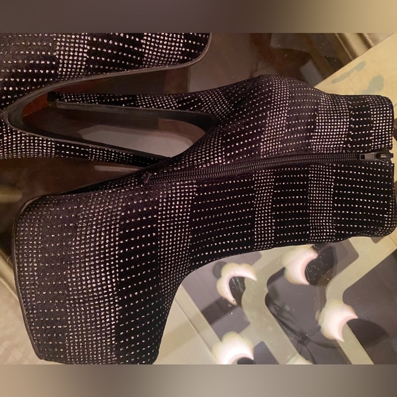 BUMPER ELLE 44 COVERED PLATFORM BLING BOOTIE SIZE 10 EXCELLENT CONDITION - Picture 5 of 9